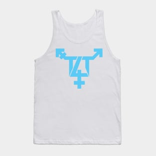 T4T  Symbol - Trans Love - Blue Tank Top